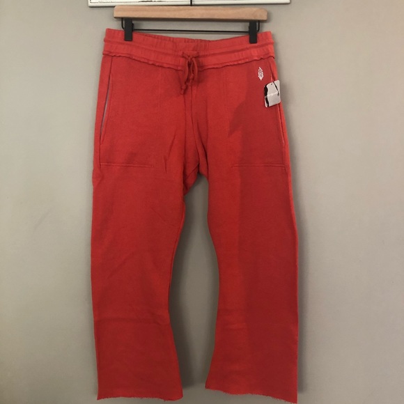 Free People Movement Red Reyes Crop Sweatpants - Picture 2 of 10